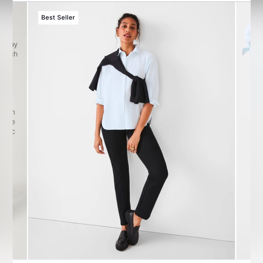 SPANXsmooth PerfectFit: Ponte Slim Straight Pant (Classic Black)